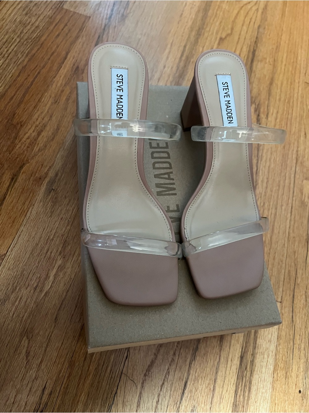 Steve Madden Lilah Clear Strap Sandals